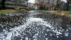 Instead of salt, sprinkle it on the sidewalk. It melts all the ice.