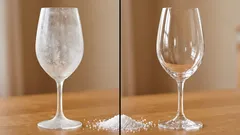 What will restore transparency to wine glasses: a trick with steam and salt